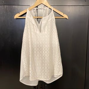 Athleta white halter top